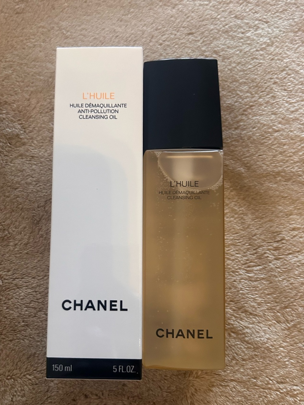 CHANEL L'HUILE Cleansing Oil - Gold and Black Bottle